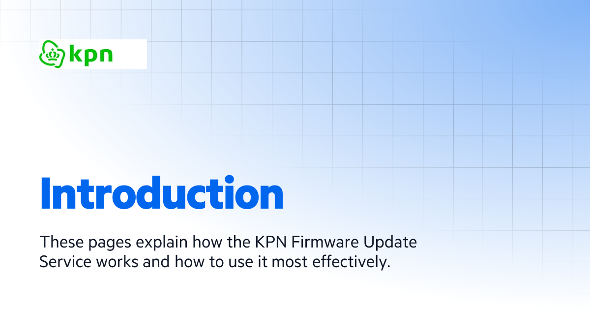 Introduction | KPN Things User Guide
