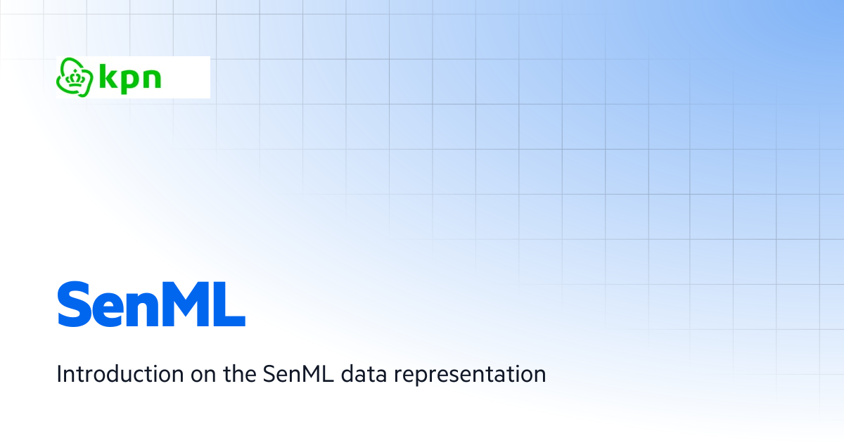 SenML | KPN Things User Guide