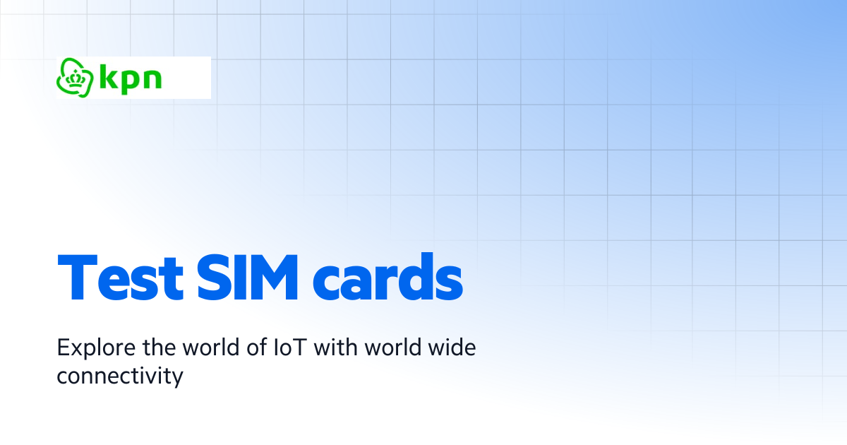 Test SIM cards | KPN Things User Guide