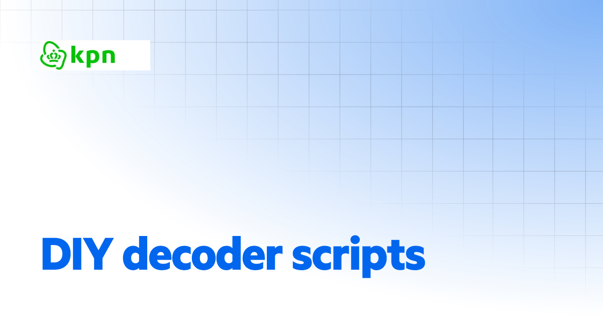 DIY decoder scripts | KPN Things User Guide